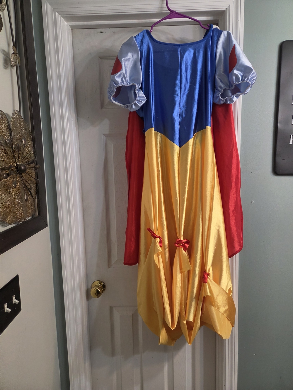Disney Women Blue, Yellow & Red Fairytale Snow White Dress